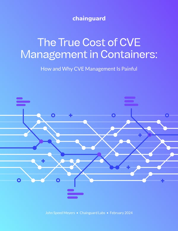 The True Cost of CVE Management in Containers The True Cost of CVE Management in Containers
